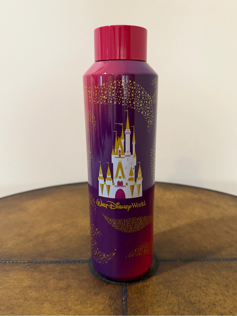NEW STARBUCKS WALT DISNEY WORLD CINDERELLA CASTLE STAINLESS STEEL WATER BOTTLE
